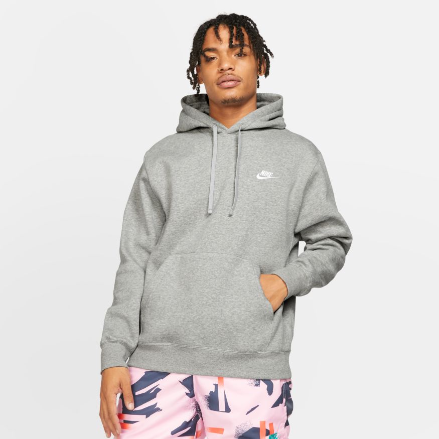 Men's Nike Sportswear Club Fleece Pullover Hoodie "DK Grey Heather"