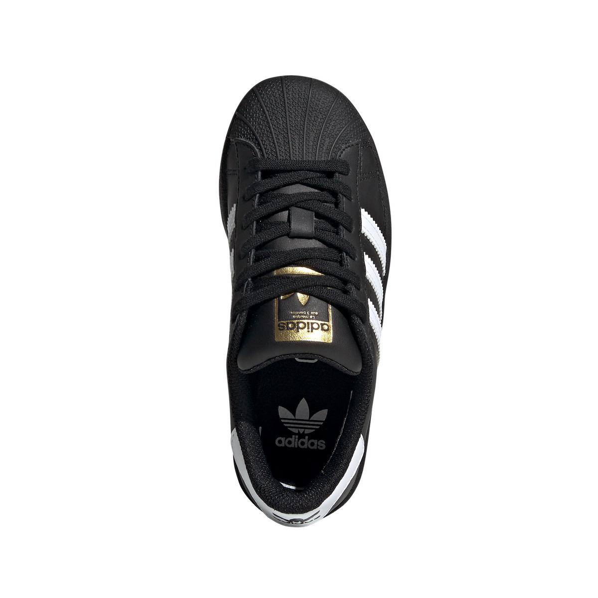 Little Kids' Adidas Superstar C " Core Black Cloud White"